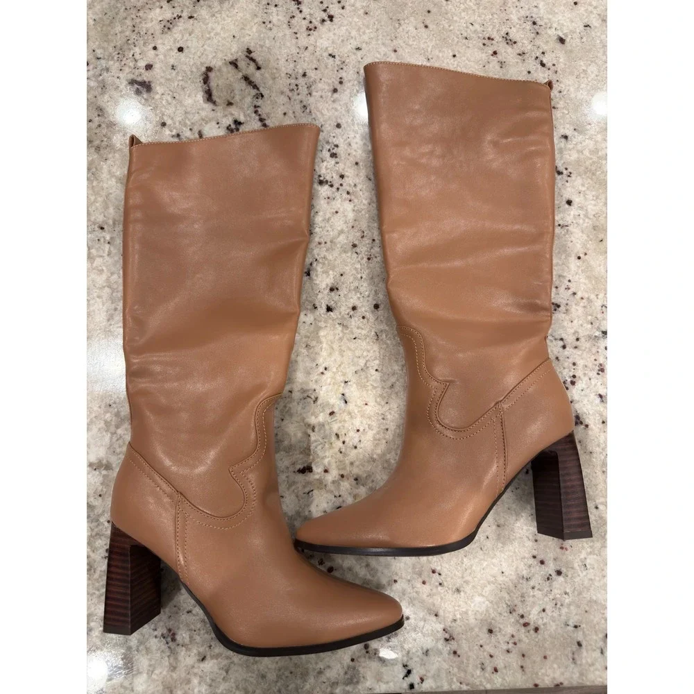 Billini Retta Tan‎ Knee-High Boots Size 6